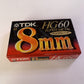 TDK HG60 60 minutes Super Metal 8mm Video  Cassette Made in Japan NEW Sealed