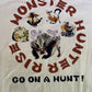 Official Monster Hunter Rise Go On A Hunt White Capcom UNIQLO Shirt XL