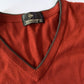 Dunlop Motorsport V Neck Vest Sweater Large L Red Vintage