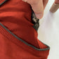 Dunlop Motorsport V Neck Vest Sweater Large L Red Vintage
