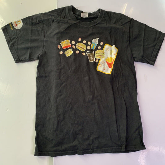 Genuine McDonalds Rewards Employee Shirt Black M Size Cotton
