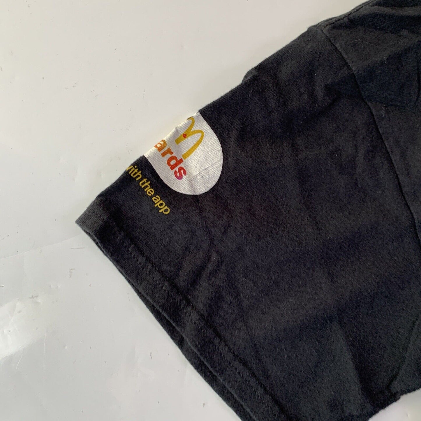 Genuine McDonalds Rewards Employee Shirt Black M Size Cotton