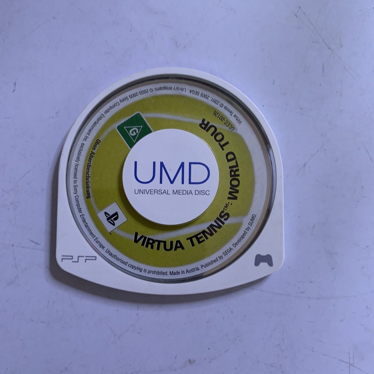 Virtua Tennis World Tour  Sony Portable PSP Game 2005 Complete