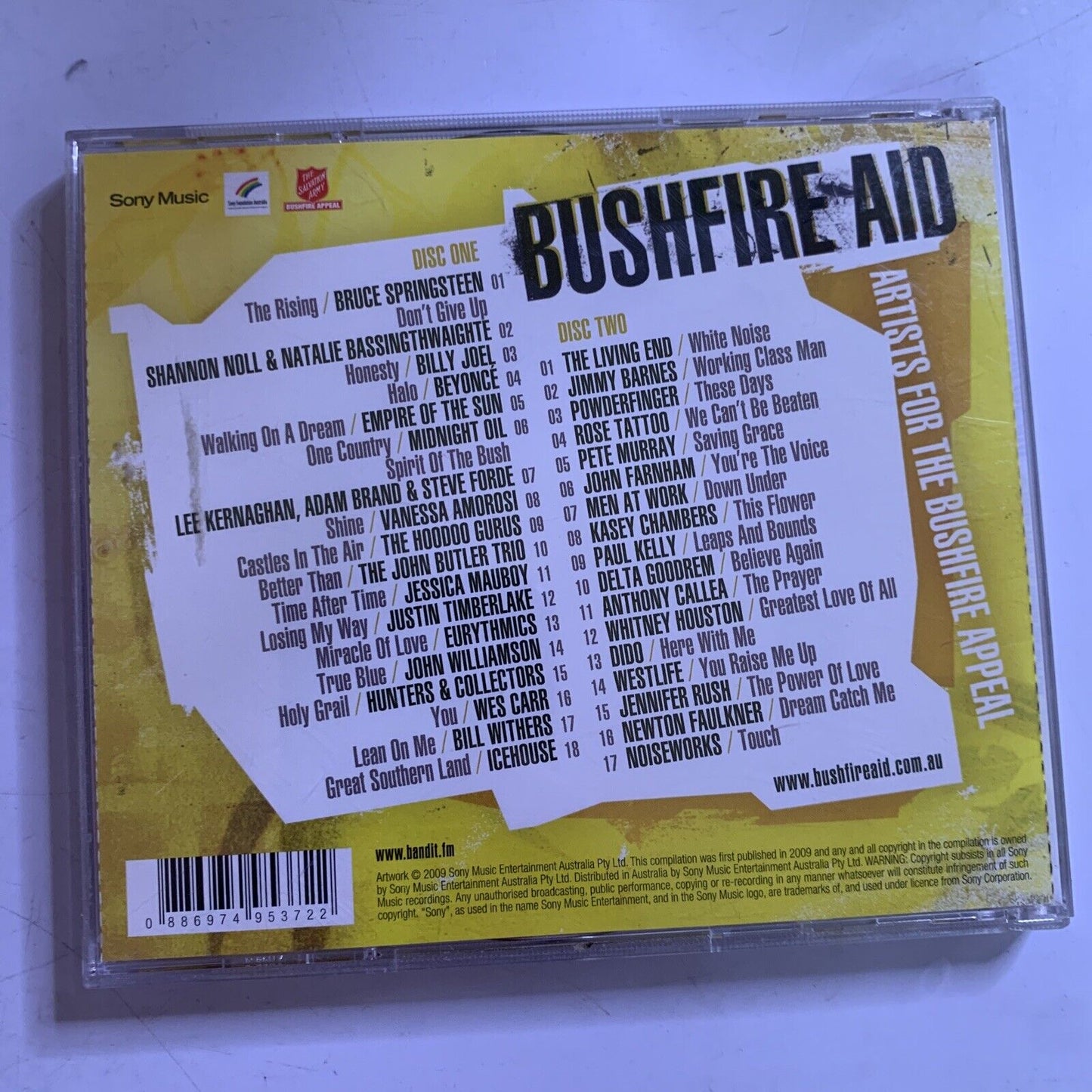 Bushfire Aid: Artists for the Brushfire Appeal (CD, 2009, 2-Disc)