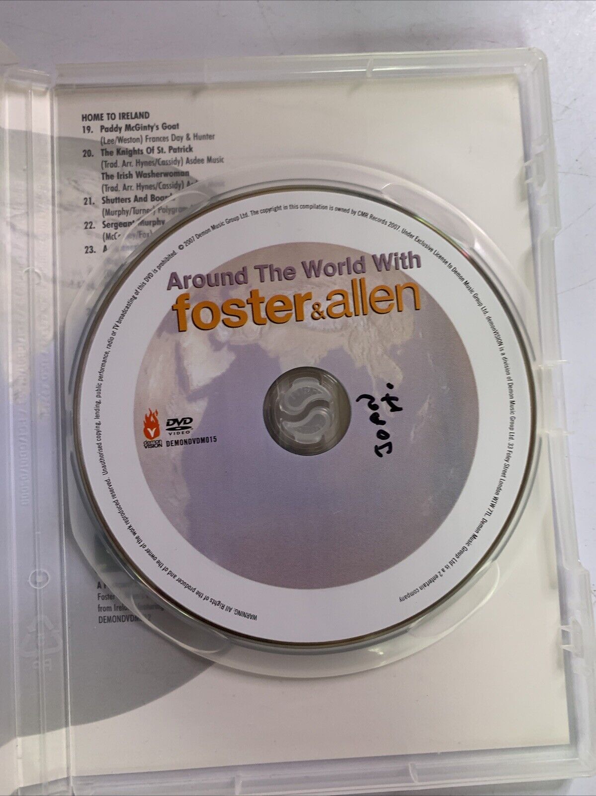Foster and Allen : Around the World with Foster & Allen (DVD, 2007) All Regions