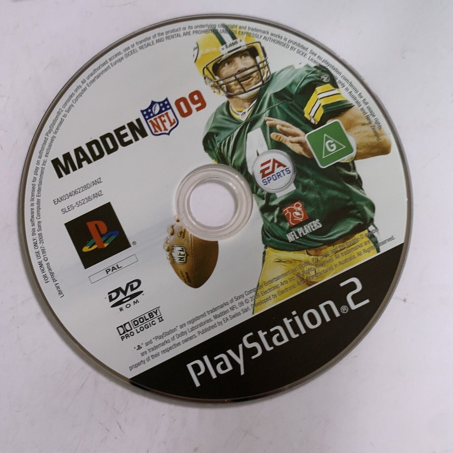 Madden NFL 09  PS2 Sony PlayStation PAL 2009 Game Complete