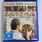 Conviction (Blu-ray, 2010) Hilary Swank, Sam Rockwell Region B