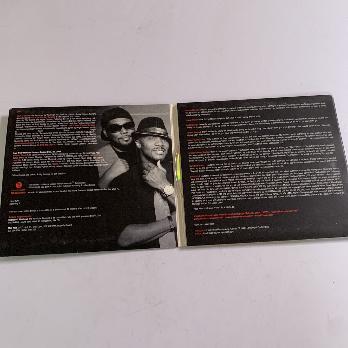 Vocalplay by Naturally 7 (CD + DVD, 2010, CD Enhanced) Digipak