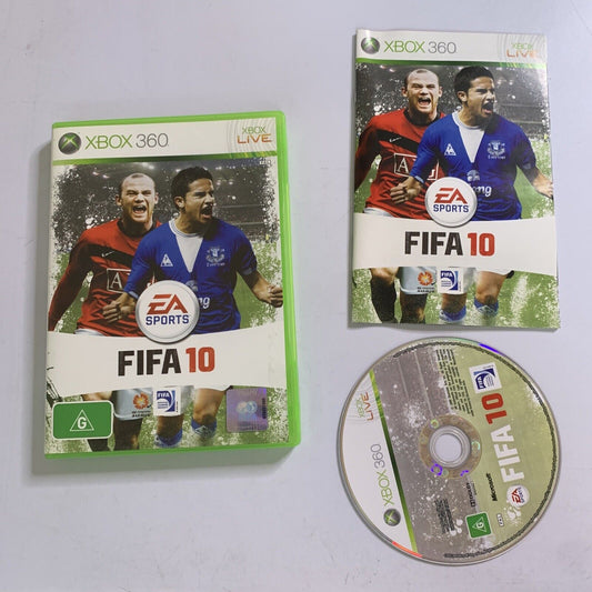 FIFA 10 Microsoft XBOX 360 PAL Football Soccer Game Complete