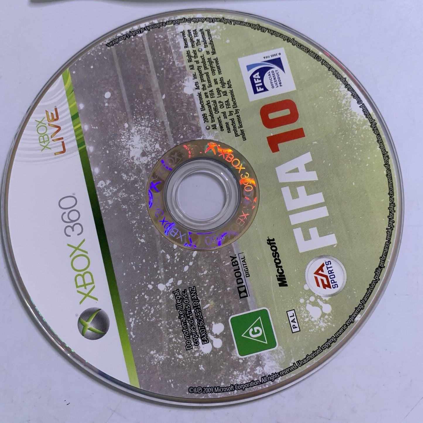 FIFA 10 Microsoft XBOX 360 PAL Football Soccer Game Complete