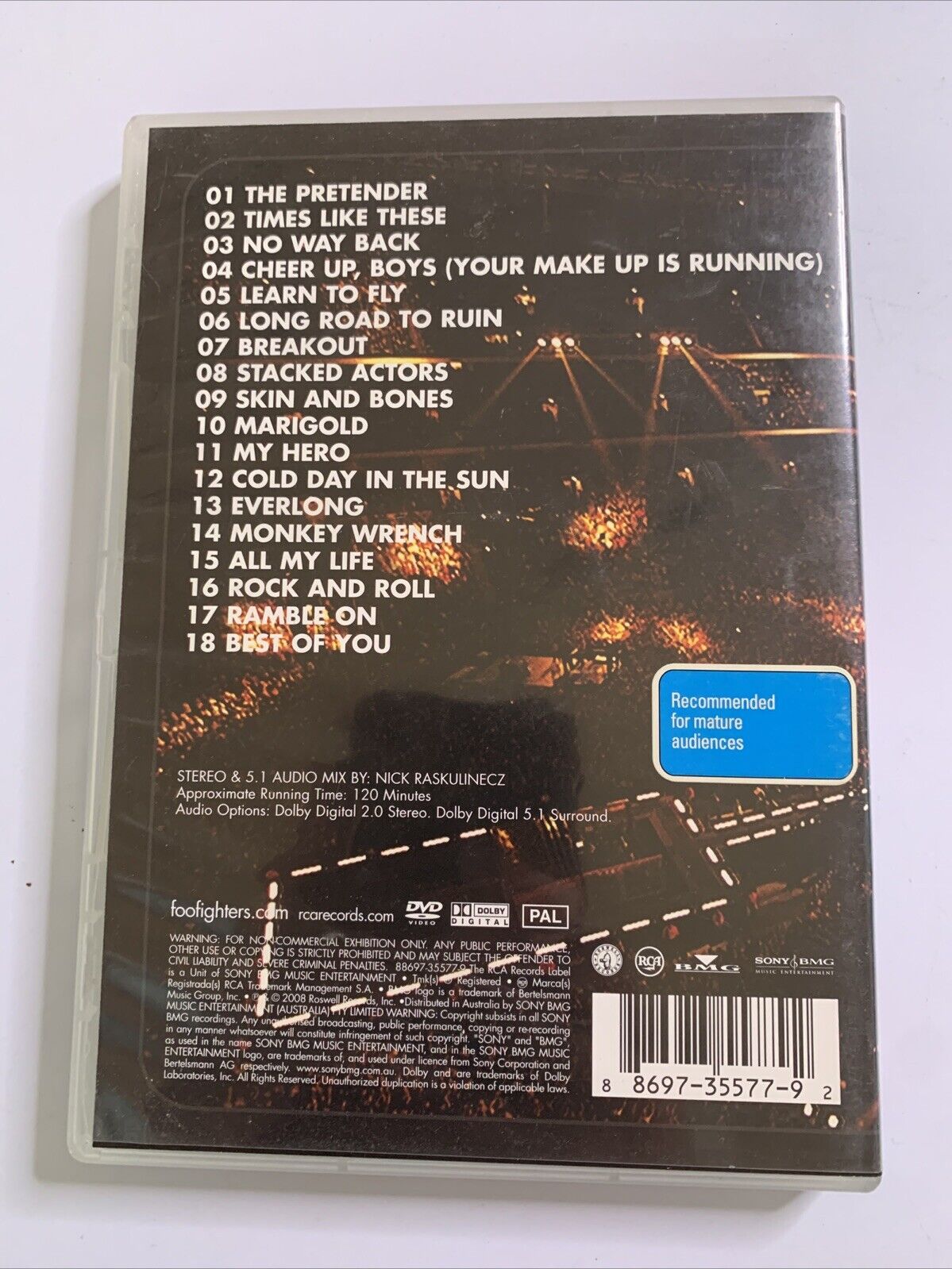 Foo Fighters Live at Wembley Stadium (DVD, 2008) All Regions