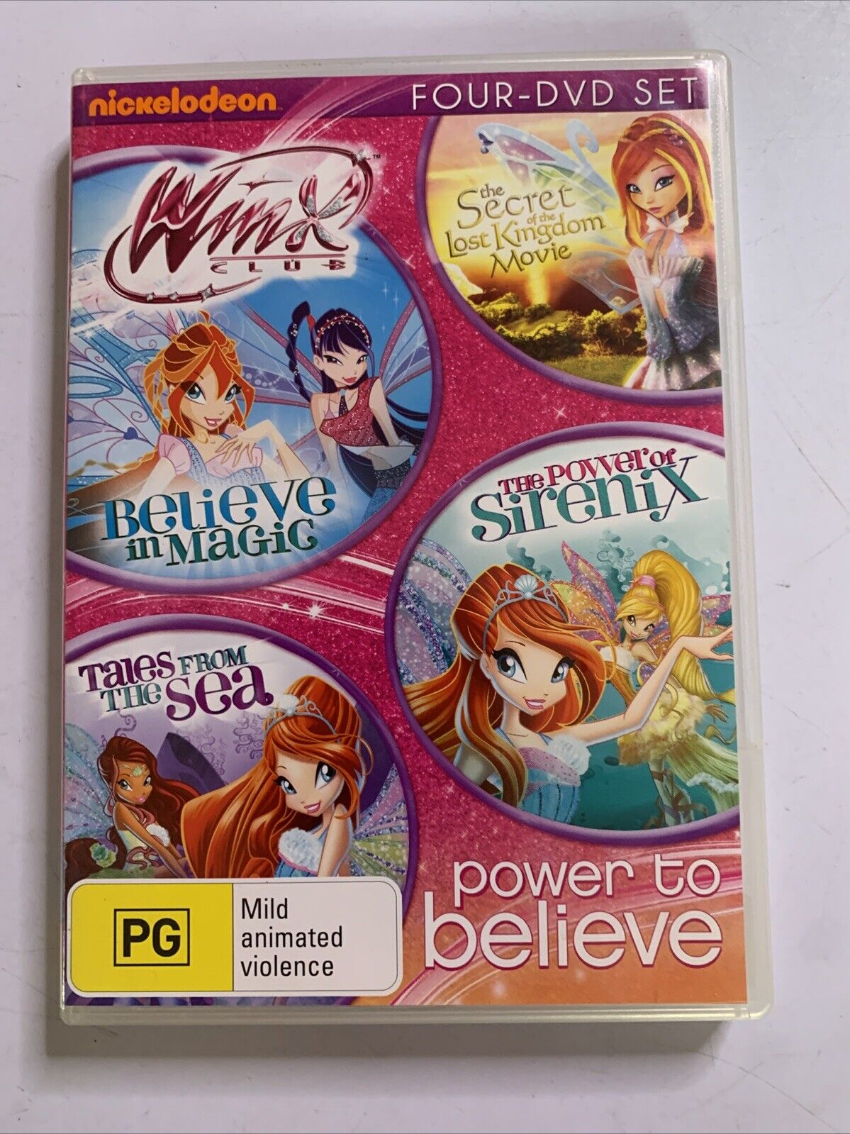 Winx Club Power To Believe 5-Disc Set (DVD, 2013) Region 4 – Retro Unit
