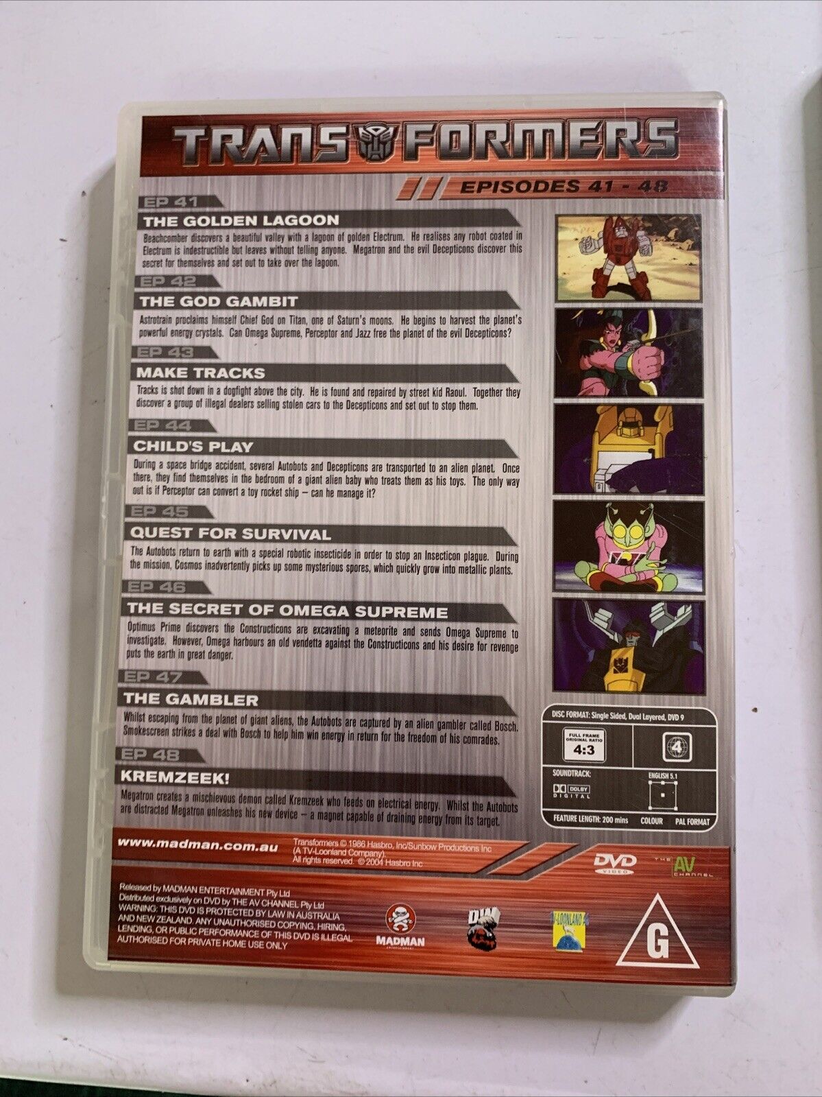 The Transformers G1 : Collection 3 (DVD, 1985) Original TV Series Region 4
