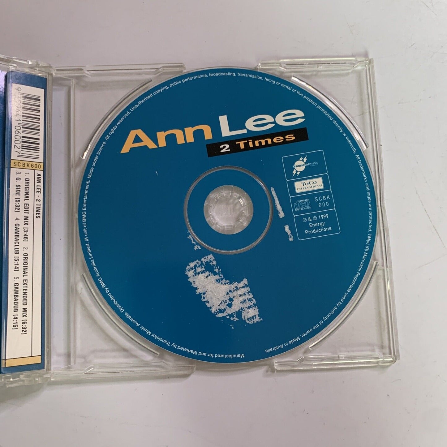 Ann Lee – 2 Times (CD, 1999) Single