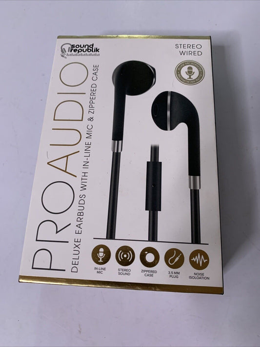 Sound Republik Pro Audio Earphones Wired 3.5mm  NEW