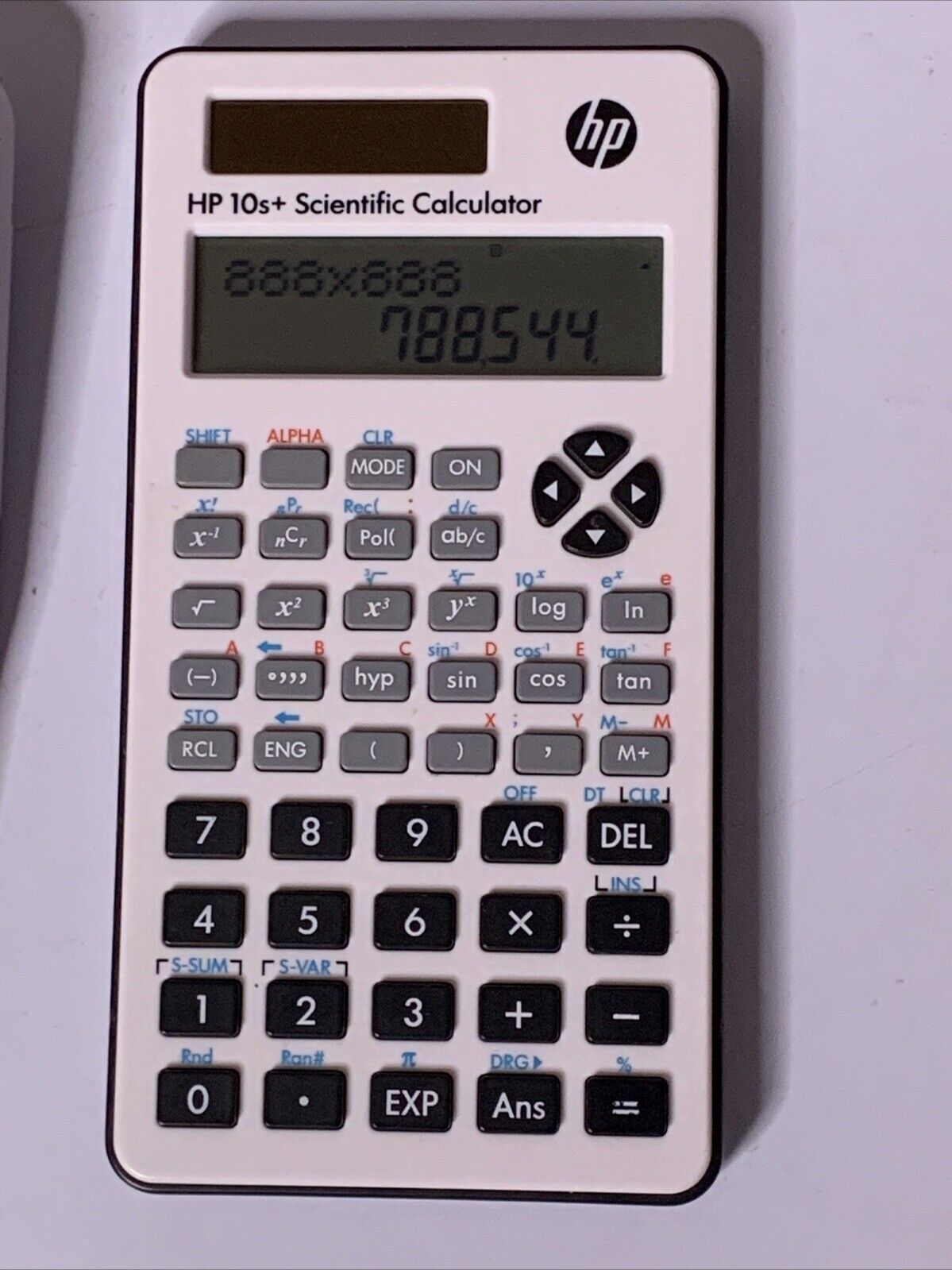 HP 10s Scientific Calculator Dual Solar & Battery Powered with Cover
