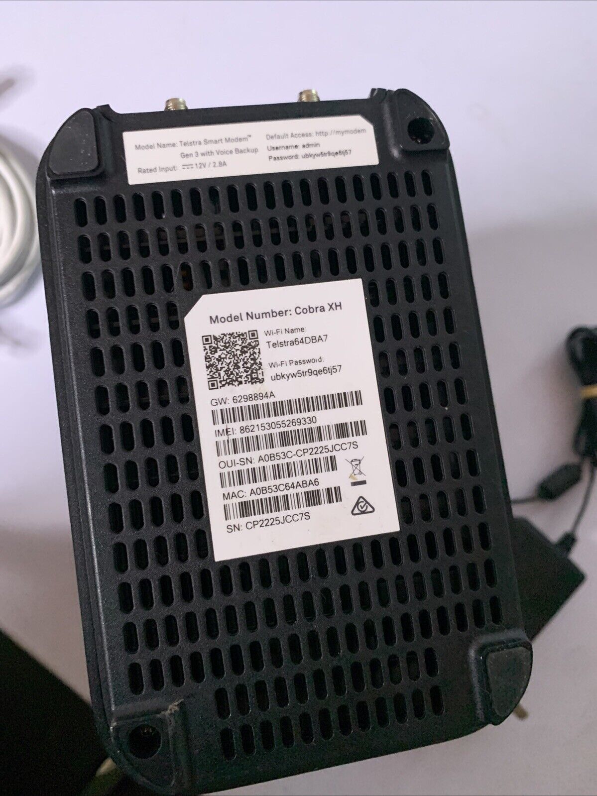 Telstra Smart Modem 3 With 4G LTE Voice Backup WiFi Wireless Router
