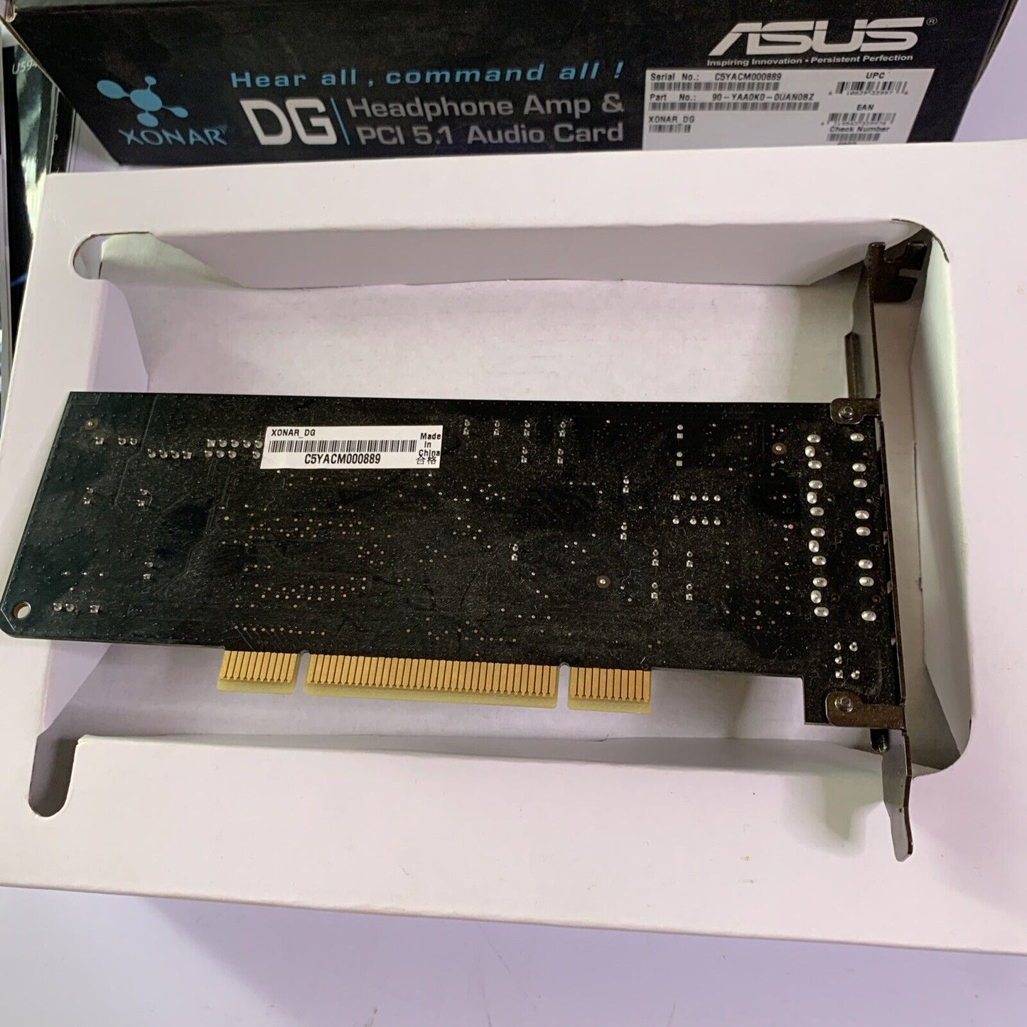 ASUS XONAR DG Headphone Amp & PCI 5.1 Audio Sound Card