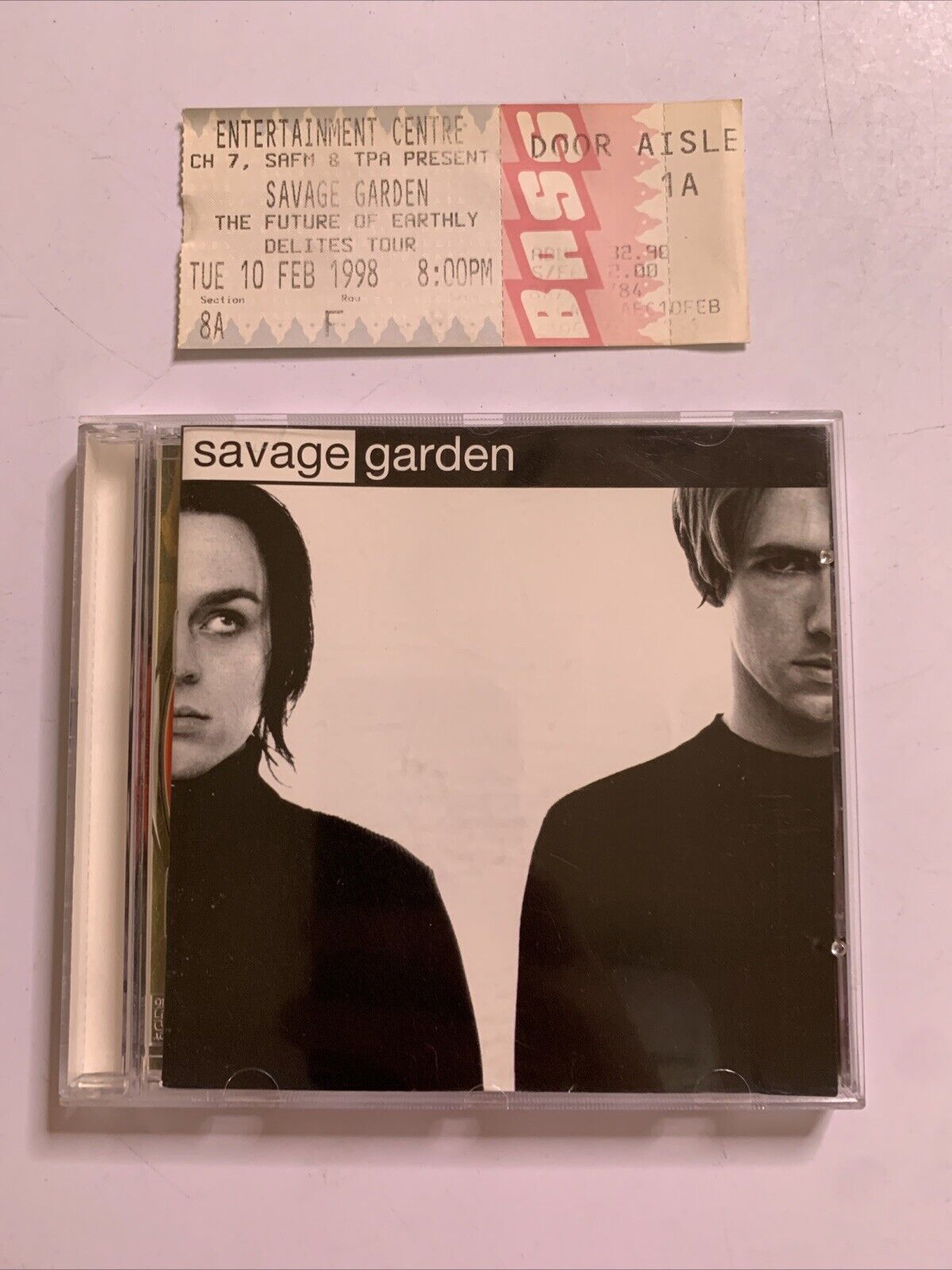 Savage Garden by Savage Garden (CD, 1997) Album includes Concert Ticket