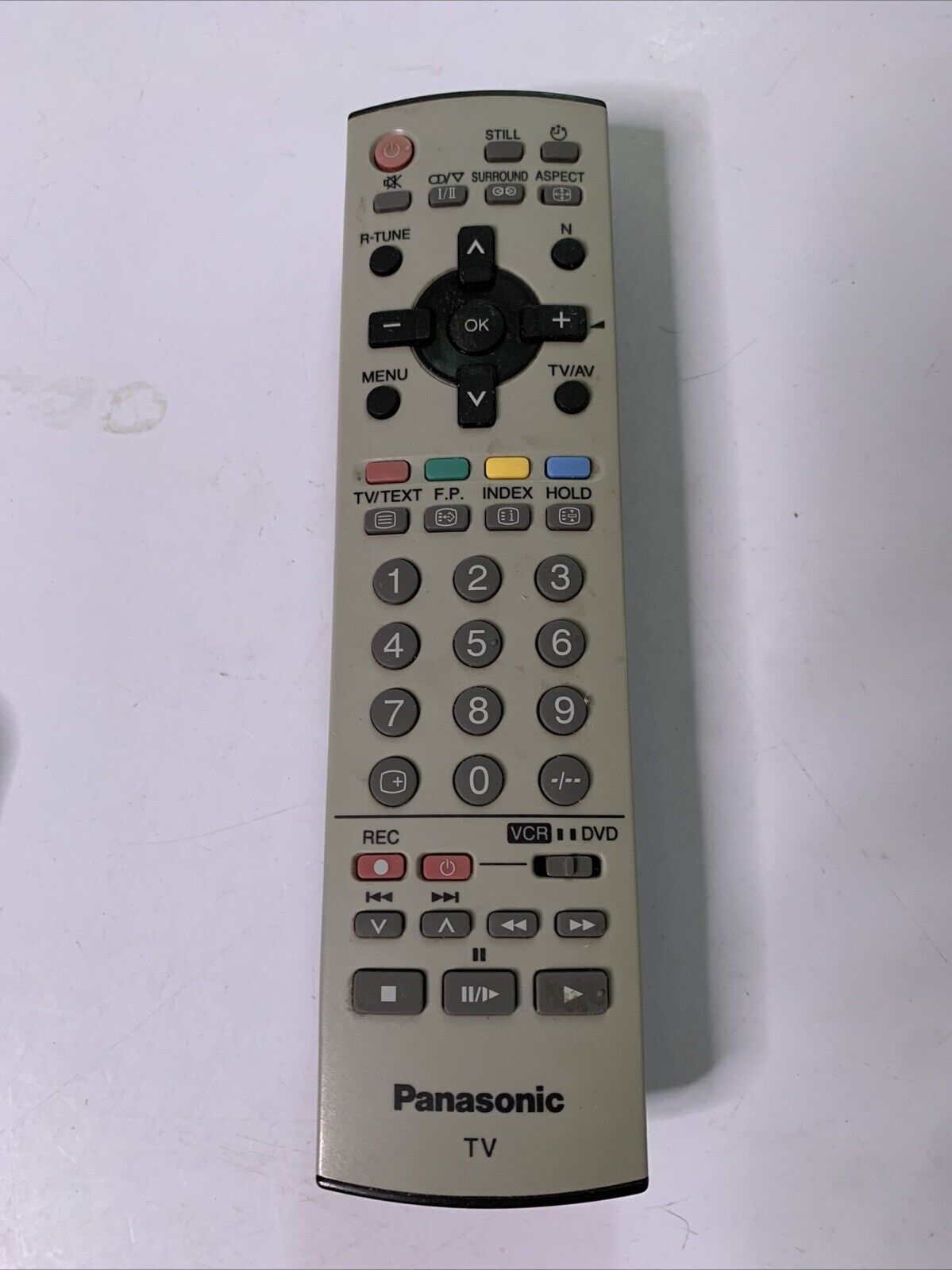 Genuine Panasonic N2QAJB000121 TV Remote Control for Panasonic VCR DVD Player