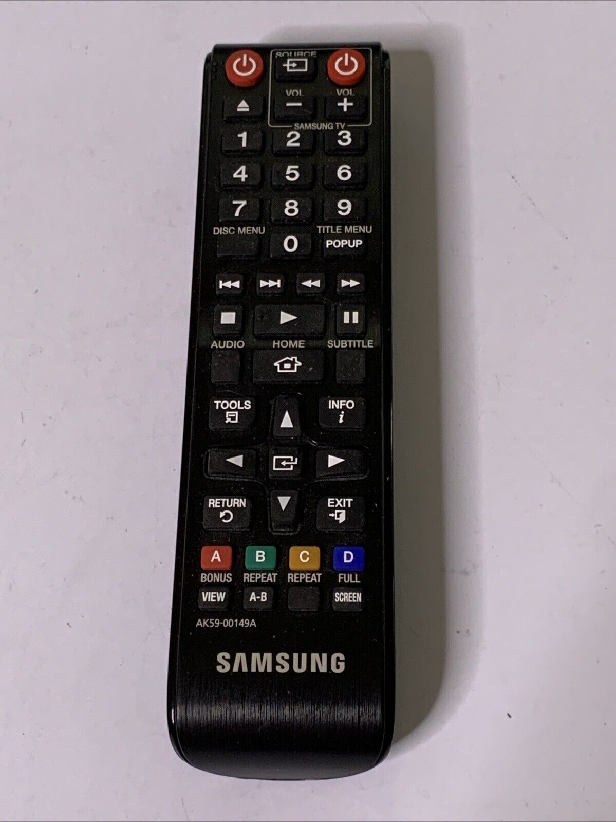 Genuine Samsung AK59-00149A Remote Control for Samsung Bluray Player