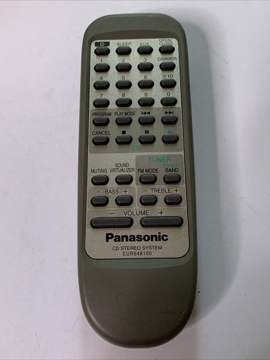 Genuine Panasonic EUR648100 Remote Control for Panasonic CD Stereo System