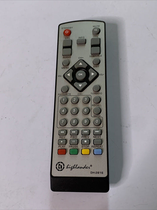 Genuine Highlander DH-2816 Remote Control for PVR DVR Receiver