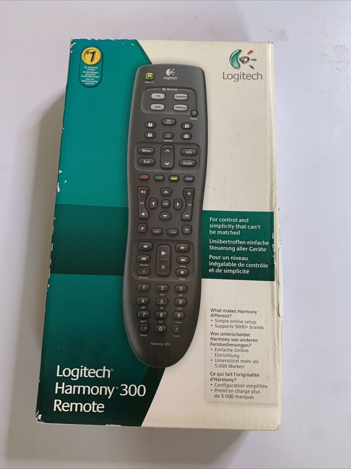 Logitech Harmony 300 Universal Remote  Control