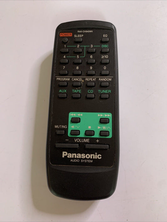Genuine Panasonic RAK-CH940WK Audio System Remote for Tape CD Radio Player