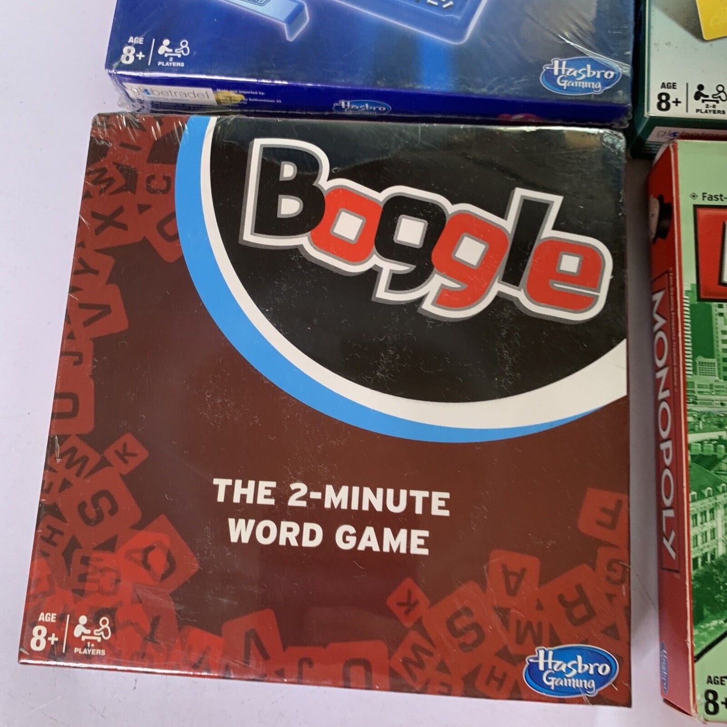 4x Board Games Mastermind Boggle Trivial Pursuit Monopoly