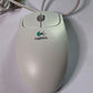 Logitech First Pilot Wheel Mouse Trackball M-BE58 Wired USB and PS/2