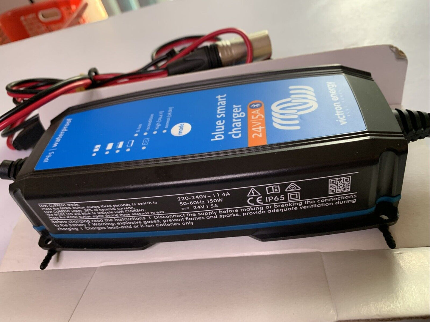 Victron Blue Smart IP65 Battery Charger 24V 5A BPC240531014R