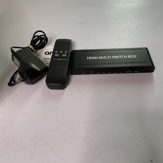 Anko HDMI Switch Box 1:5  with Remote Control
