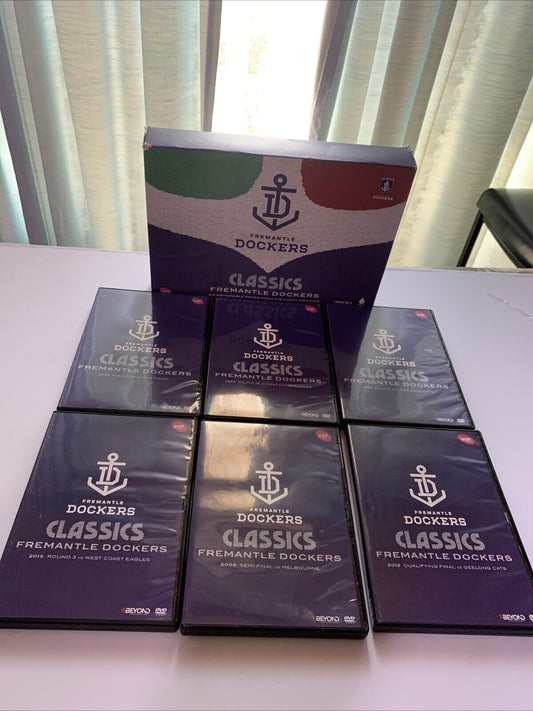 AFL Fremantle Dockers Classics: Six Memorable Games (DVD, 2015, 6-Discs) Region4