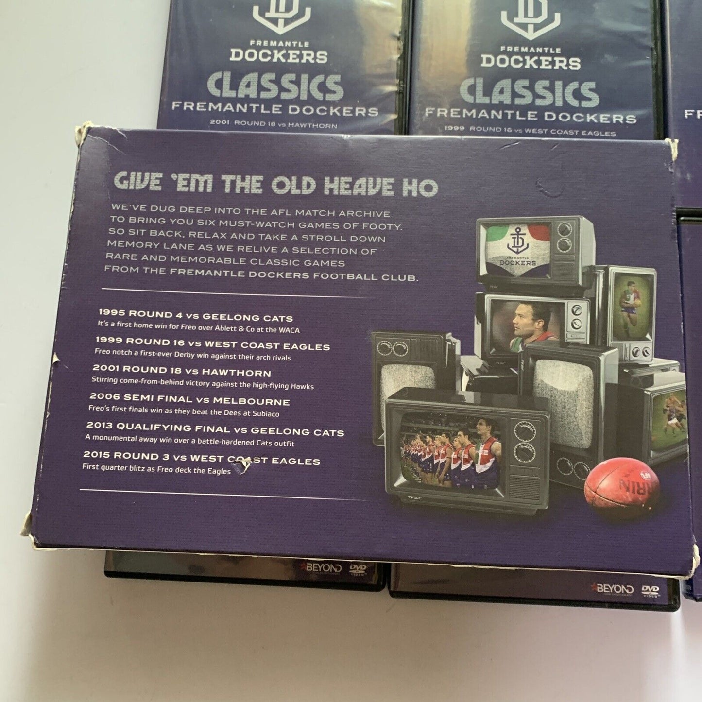 AFL Fremantle Dockers Classics: Six Memorable Games (DVD, 2015, 6-Discs) Region4