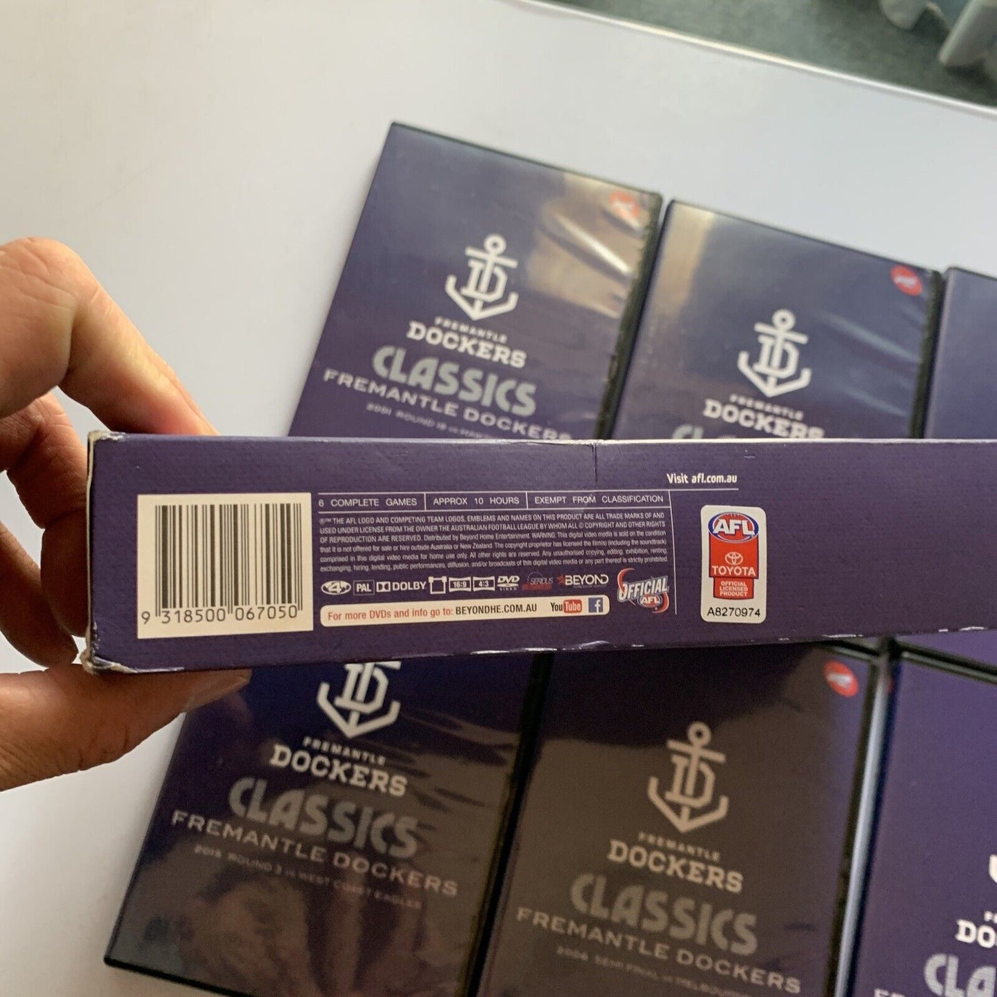 AFL Fremantle Dockers Classics: Six Memorable Games (DVD, 2015, 6-Discs) Region4