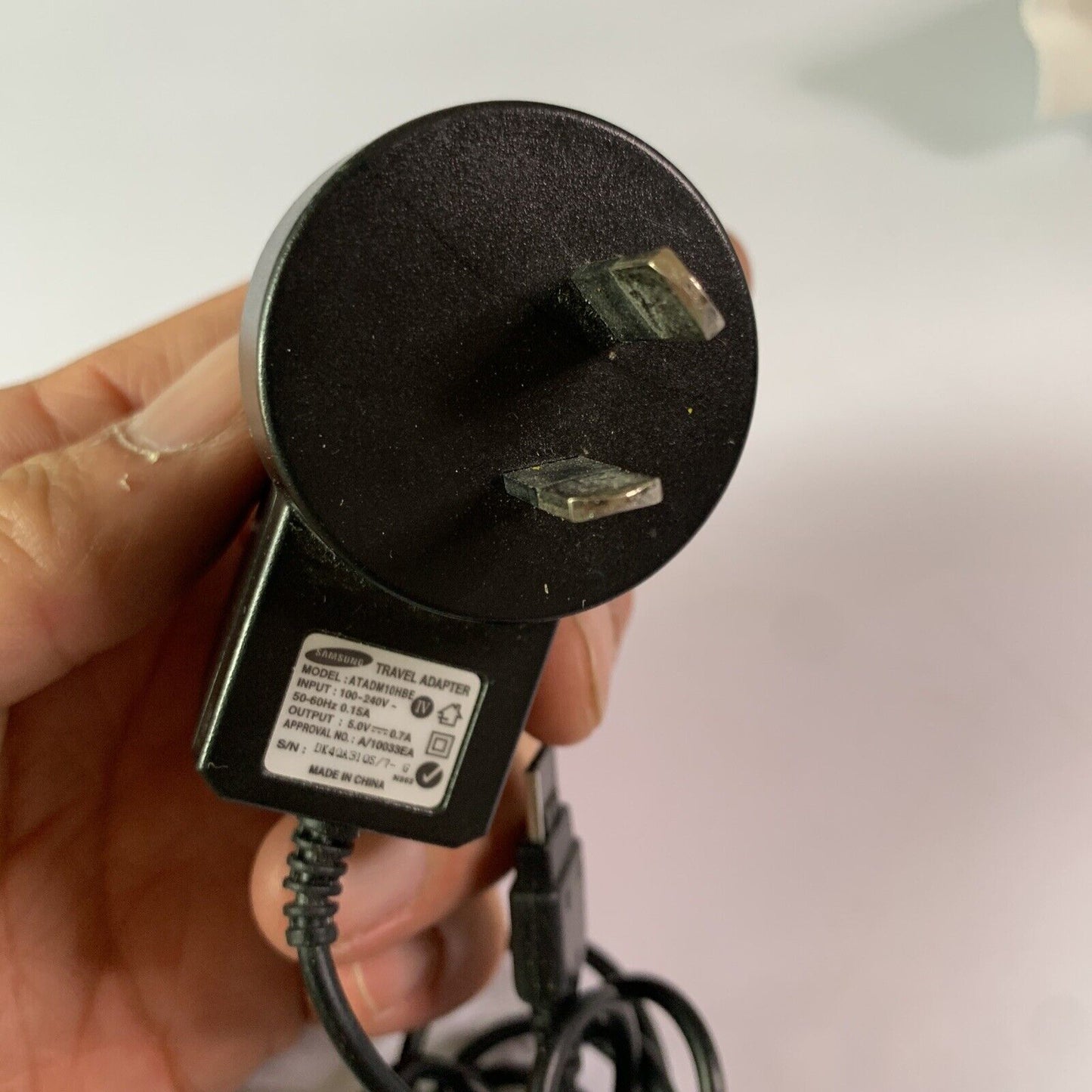 Genuine Samsung Travel Adapter ATADM10HBE 5v 0.7a for Samsung PCB200 connector