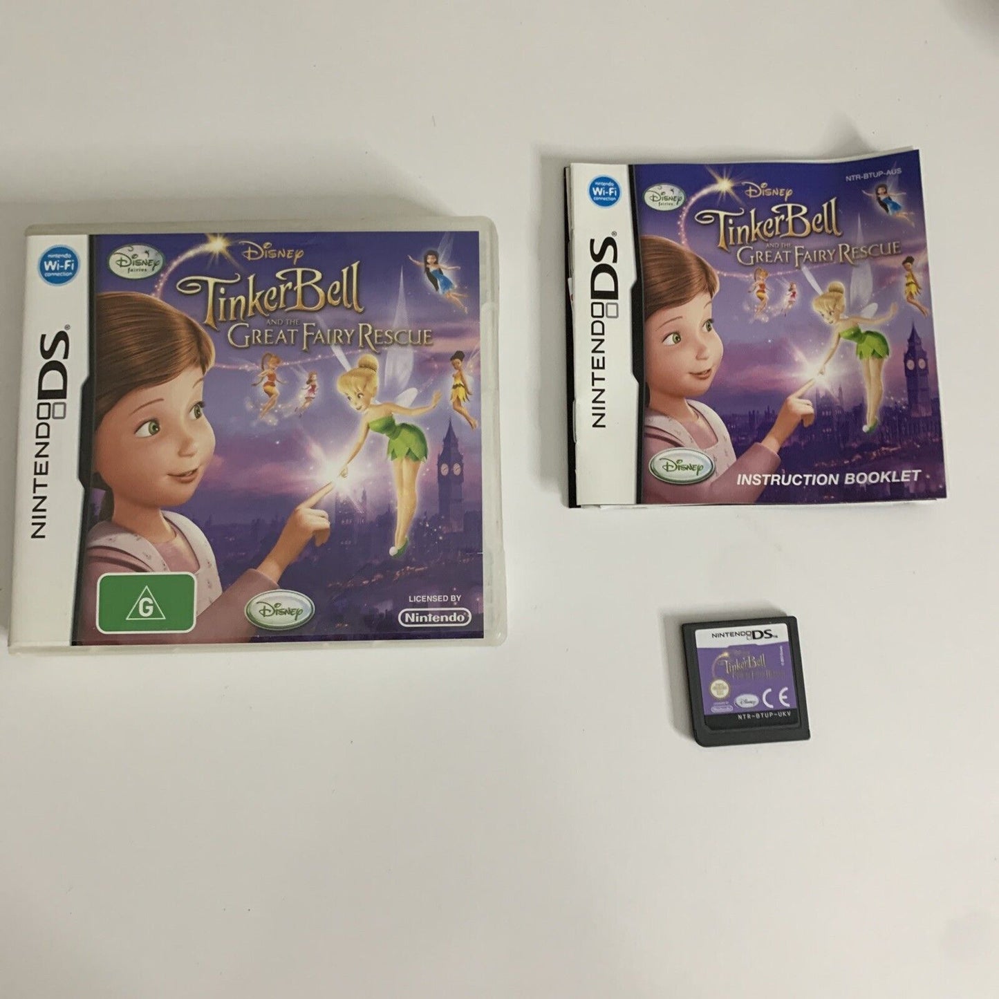 Disney Fairies Tinkerbell Fairy Rescue  NDS Nintendo DS 2010 Game Complete