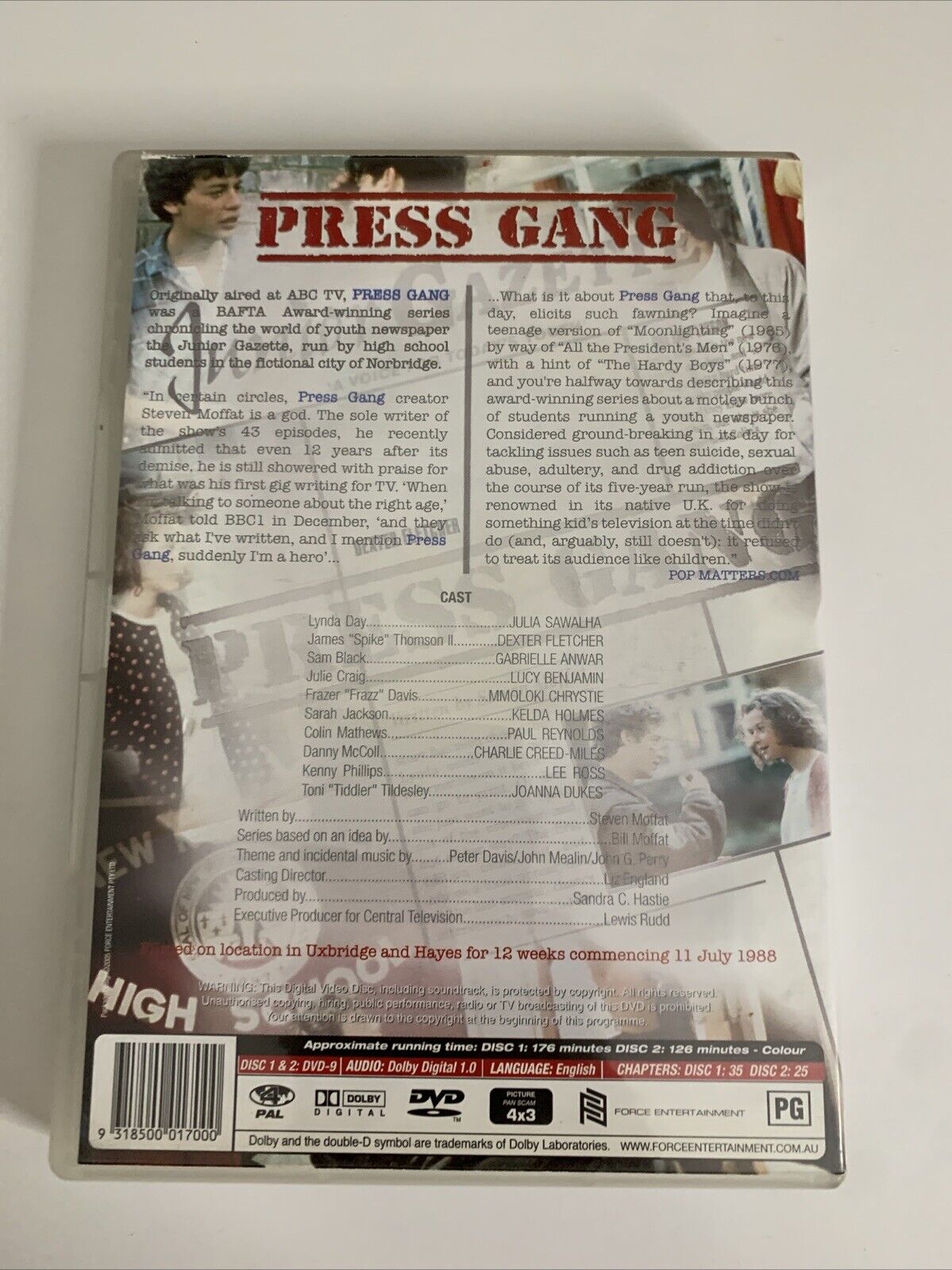 Press Gang : Season 1 (DVD, 1989, 2-Disc Set) All Regions