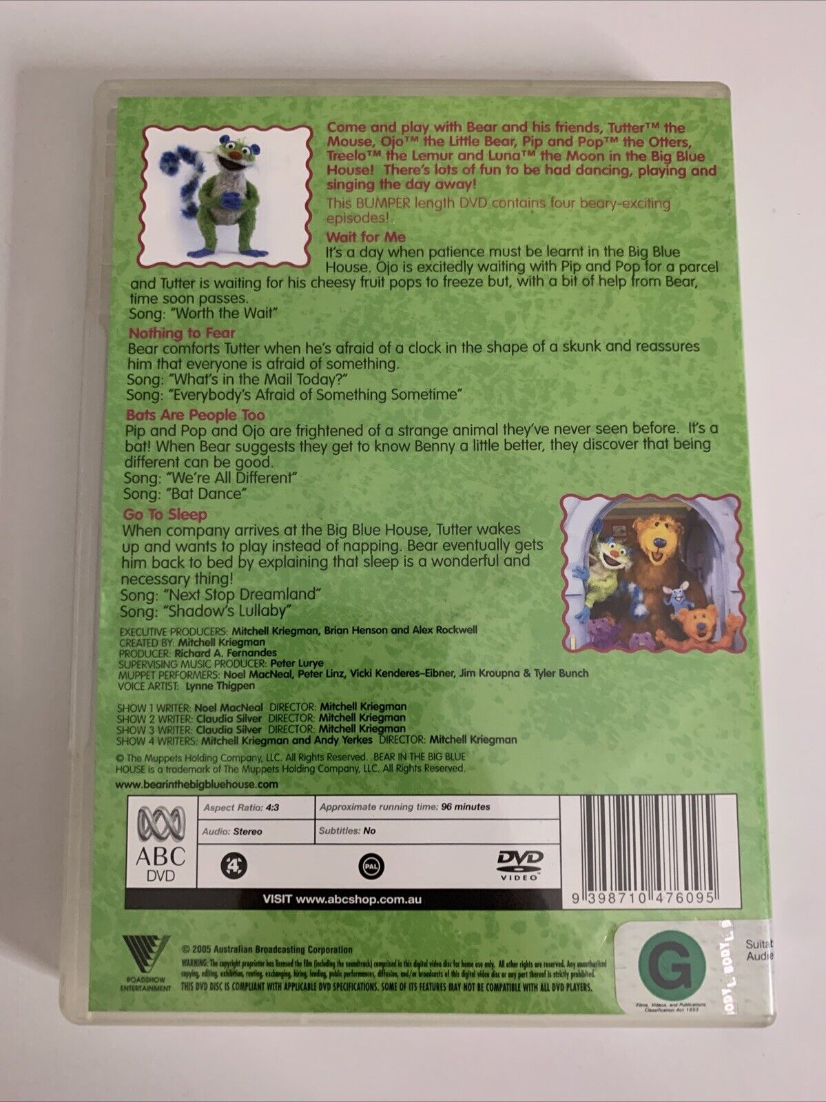 Bear in the Big Blue House : Wait for Me (DVD, 2004) Region 4