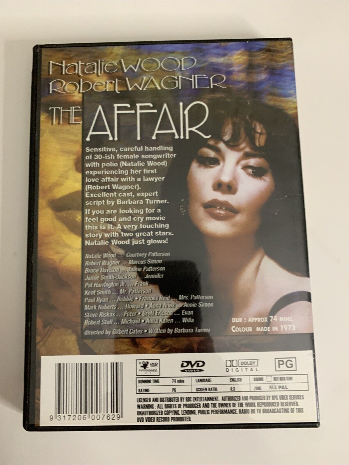 The Affair (DVD, 1973) Natalie Wood, Robert Wagner All Regions
