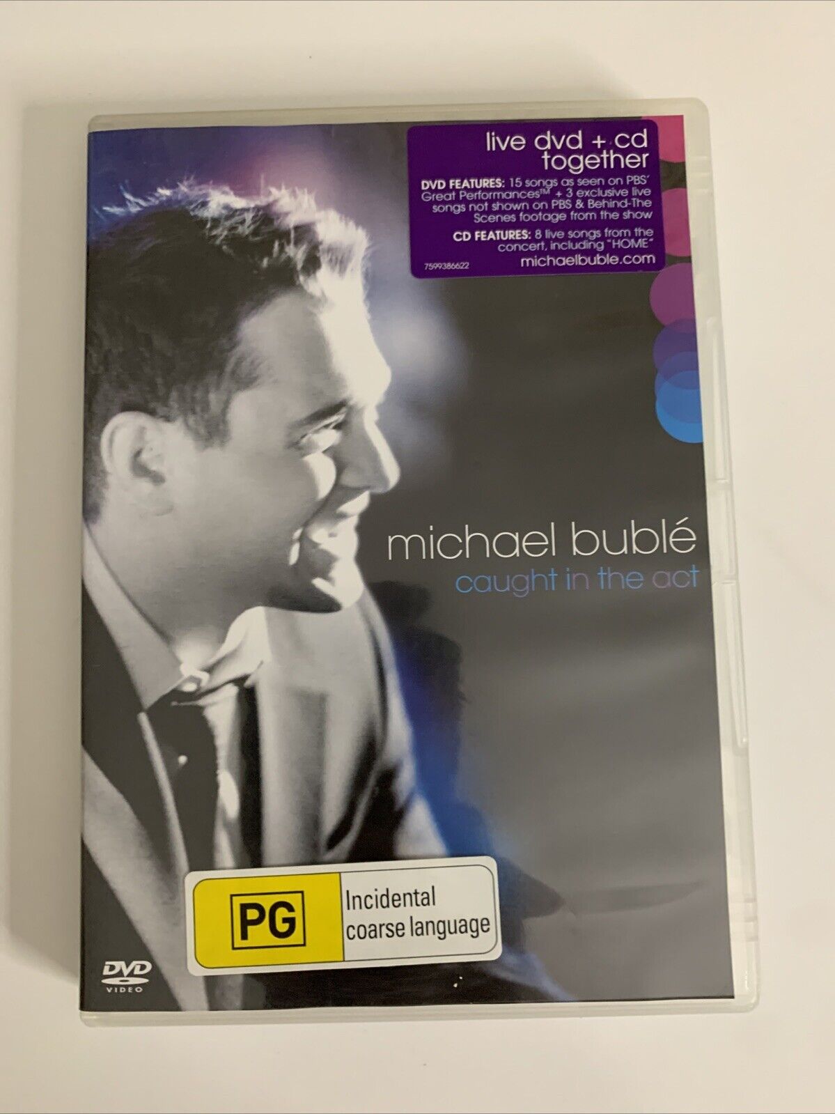 Michael Bublé – Caught In The Act (DVD + CD, 2005)  Region 4 &2