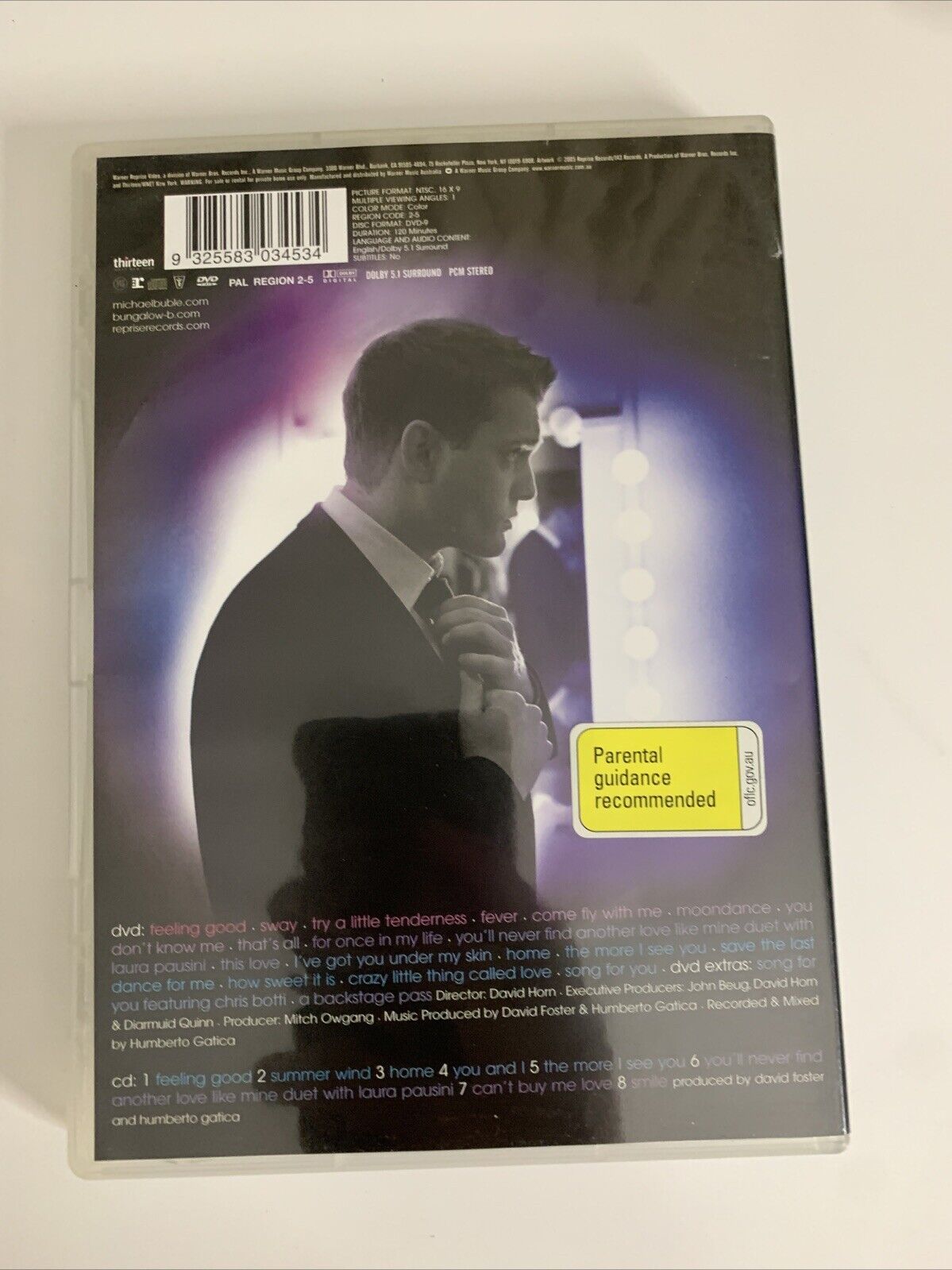 Michael Bublé – Caught In The Act (DVD + CD, 2005)  Region 4 &2