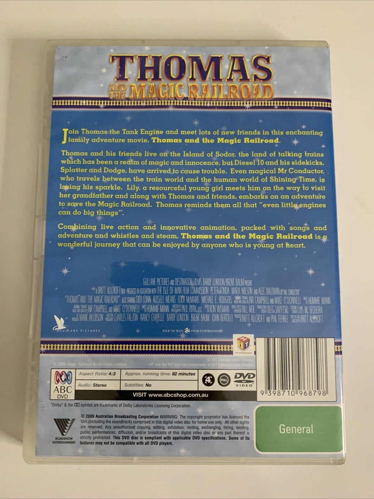Thomas & Friends : The Magic Railroad (DVD, 2000) Animated Film Region 4