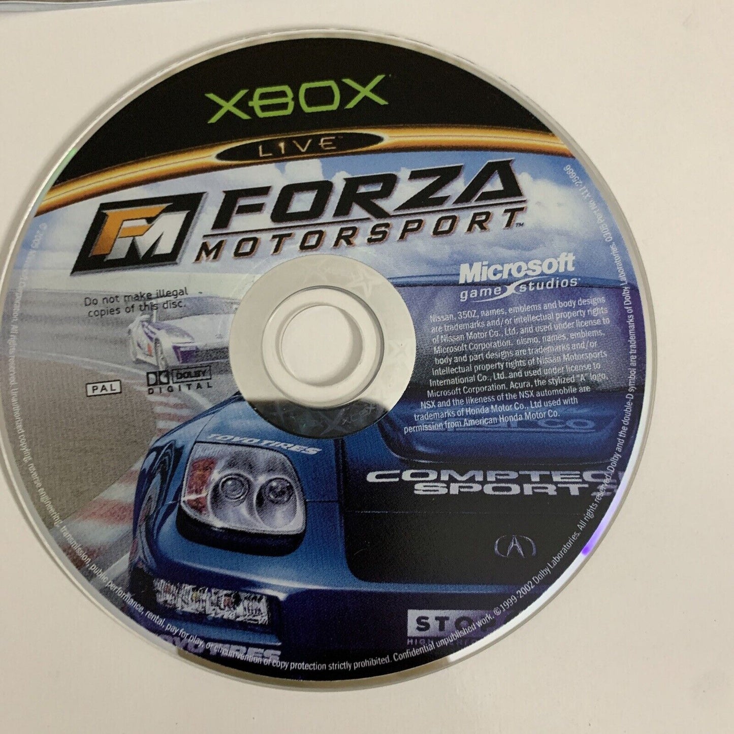 Forza Motorsport  Microsoft XBOX Original PAL 2003 Car Racing Game