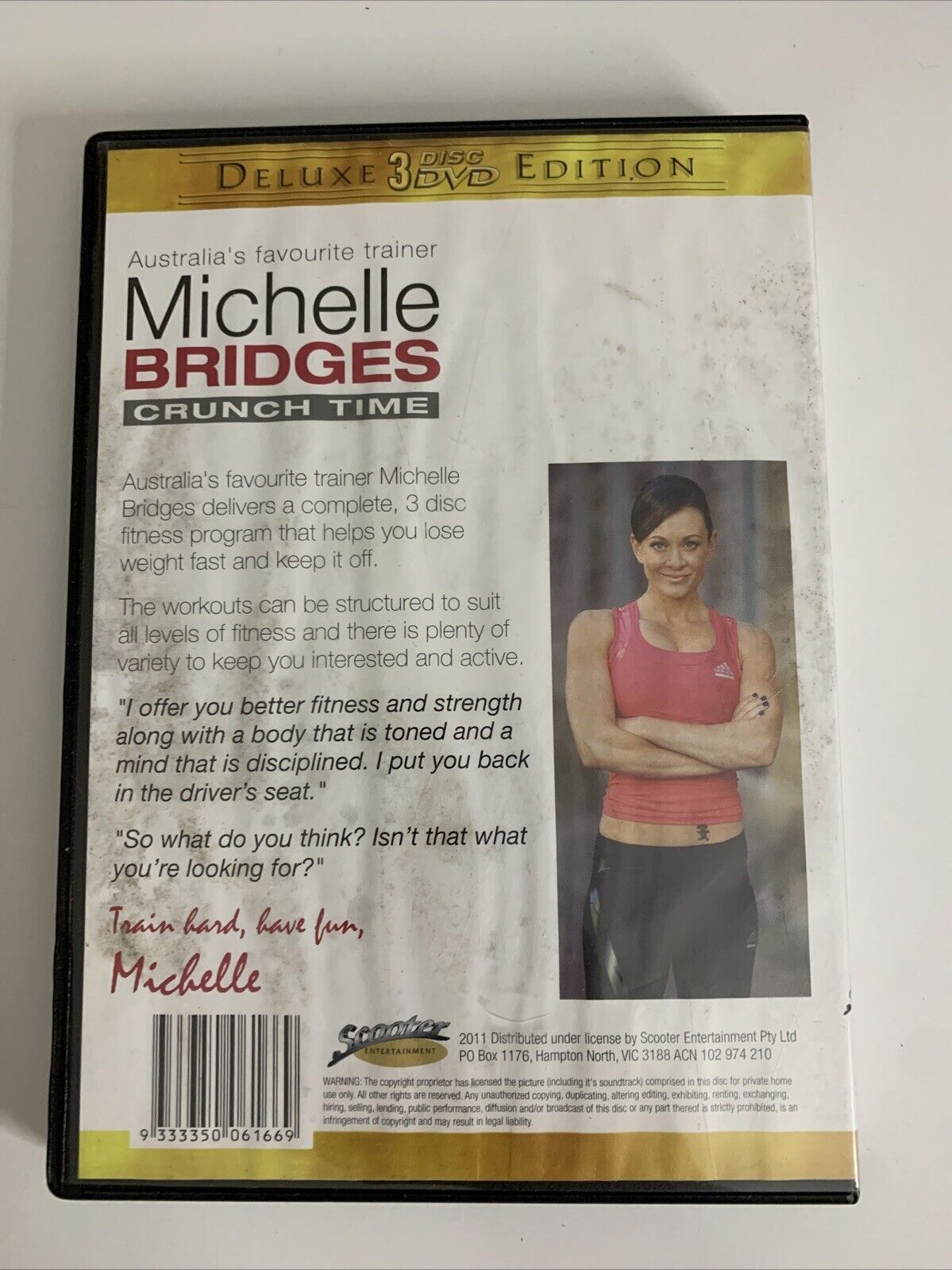 Michelle Bridges Crunch Time Deluxe Edition (DVD, 3-Disc) All Regions