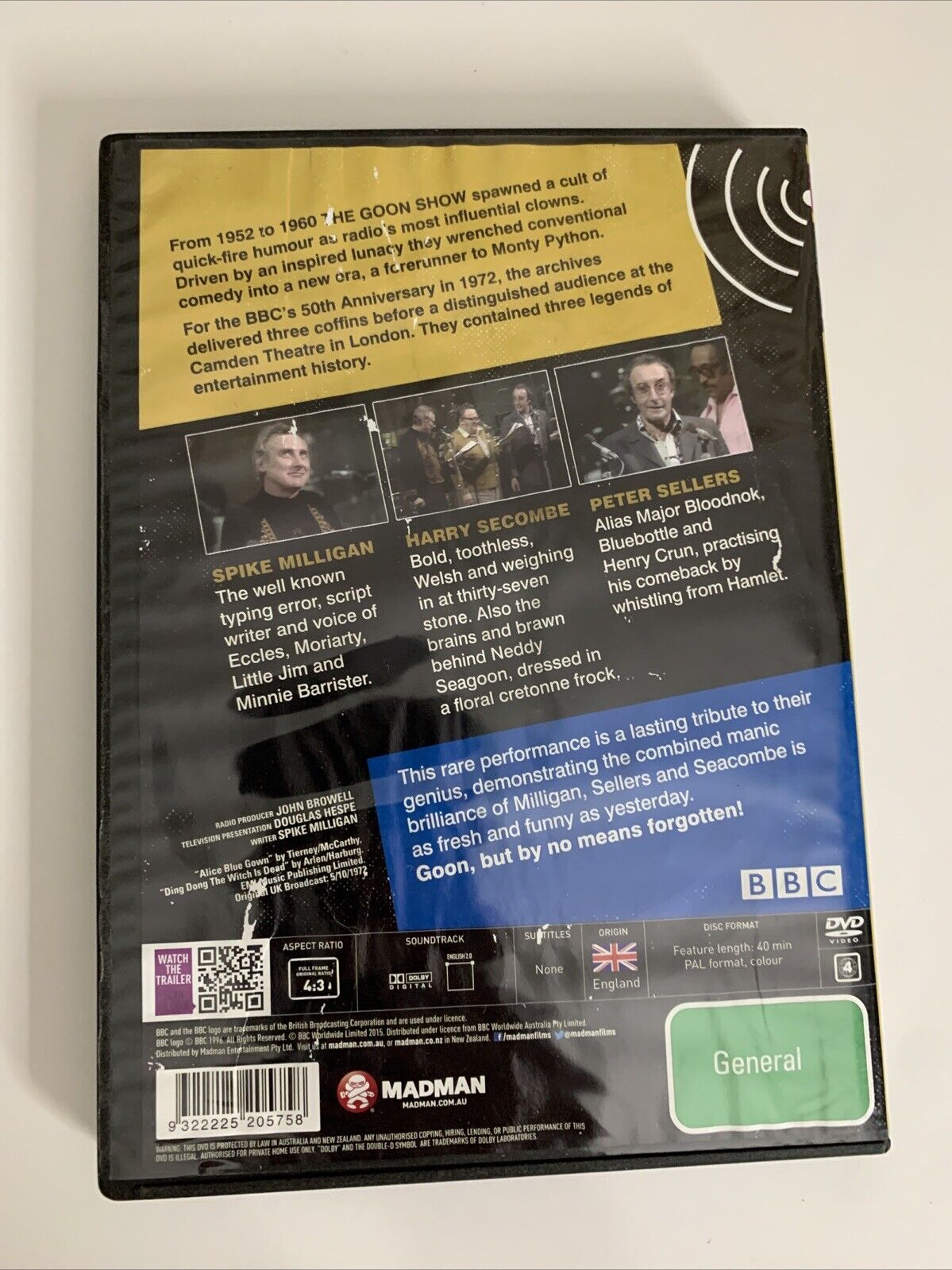 The Last Goon Show of All (DVD, 1972) Peter Sellers, Harry Secombe, Spike Millig