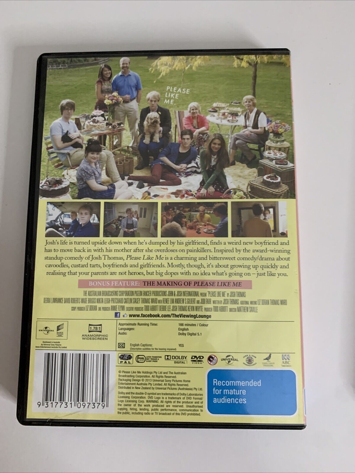 Please Like Me : Series 1, 2, 3 (DVD, 2013) Comedy Region 4 &2