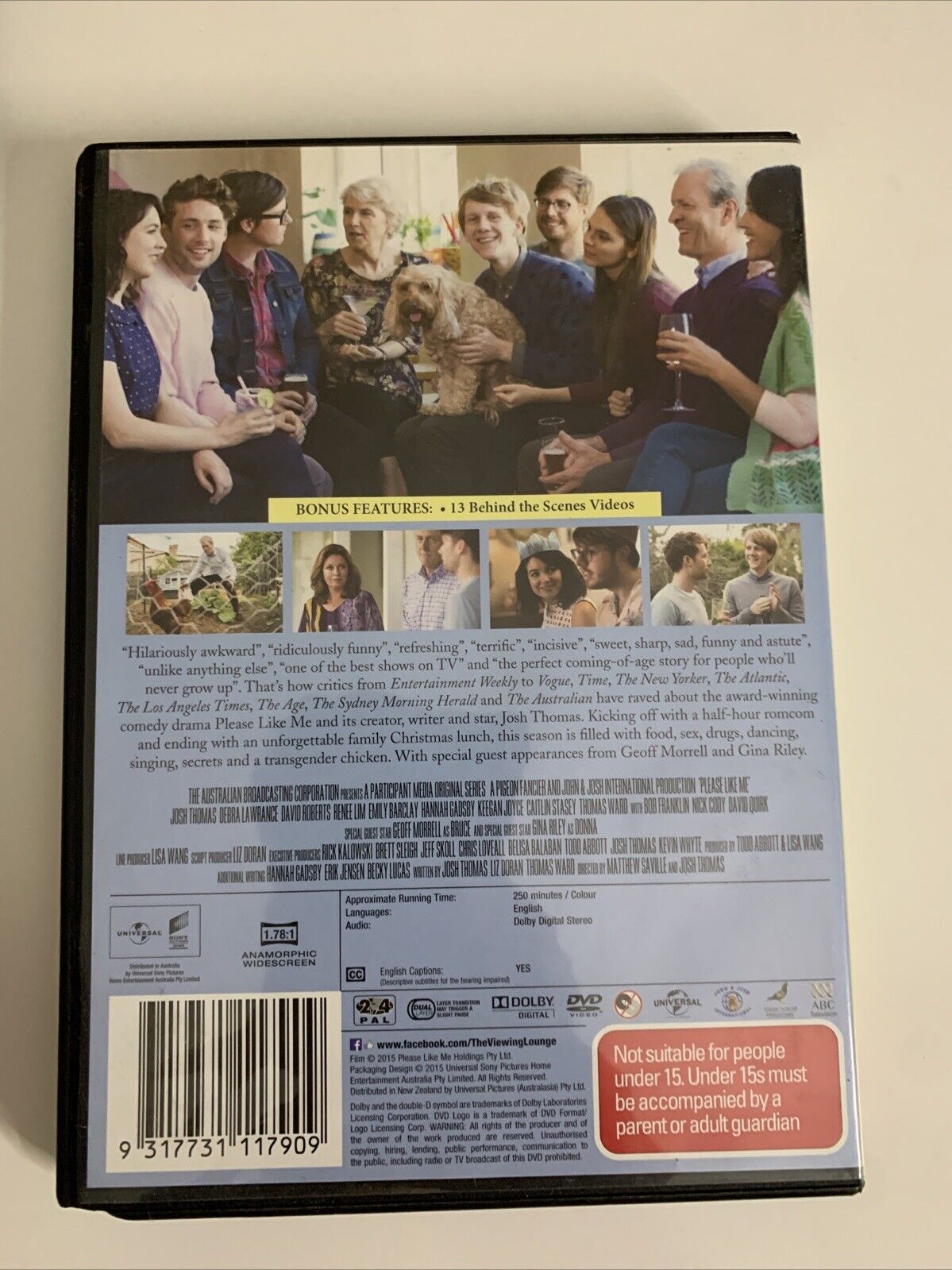 Please Like Me : Series 1, 2, 3 (DVD, 2013) Comedy Region 4 &2