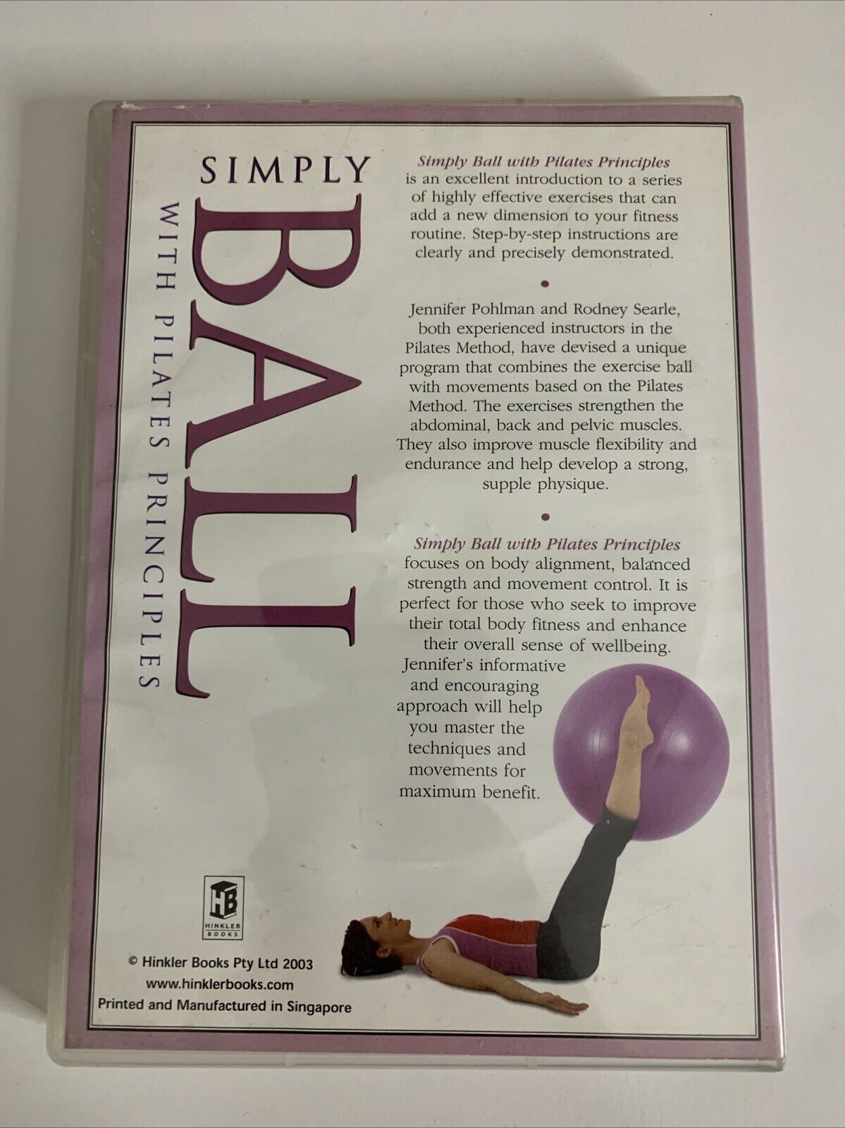 Simply Ball With Pilates Principles (DVD) Jennifer Pohlman  All Regions